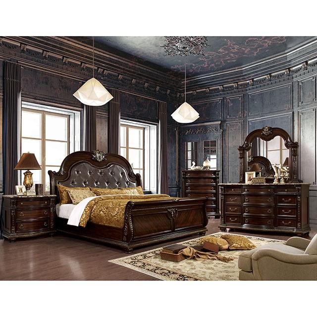 Fromberg Brown Cherry Mirror - California Furniture (Coachella, CA)