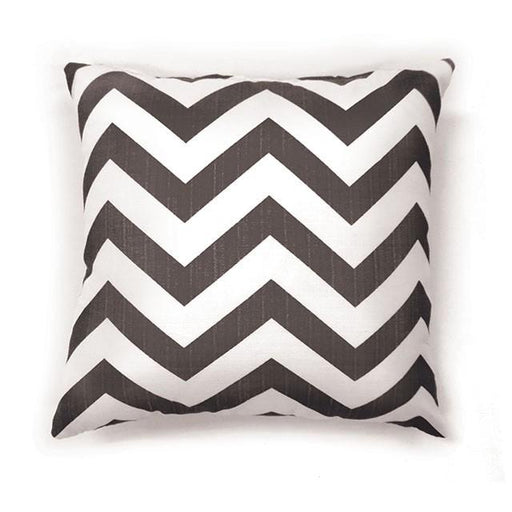 ZOE 18" X 18" Pillow, Gray Chevron (2/CTN) - California Furniture (Coachella, CA)