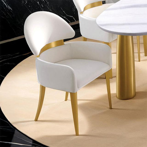 Northam Arm Chair (2 CTN) White - California Furniture (Coachella, CA)