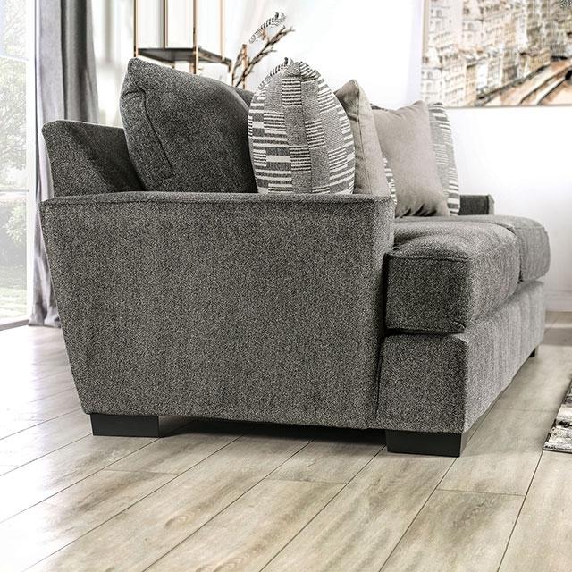HOLBORN Loveseat, Gray - California Furniture (Coachella, CA)
