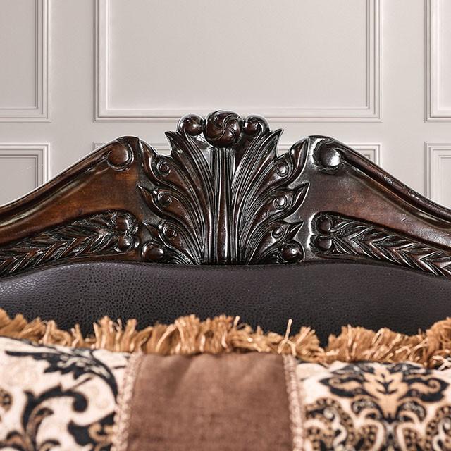 JAMAEL Brown/Espresso Sofa - California Furniture (Coachella, CA)