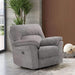 JOSIAS Glider Recliner, Light Gray Fabric - California Furniture (Coachella, CA)