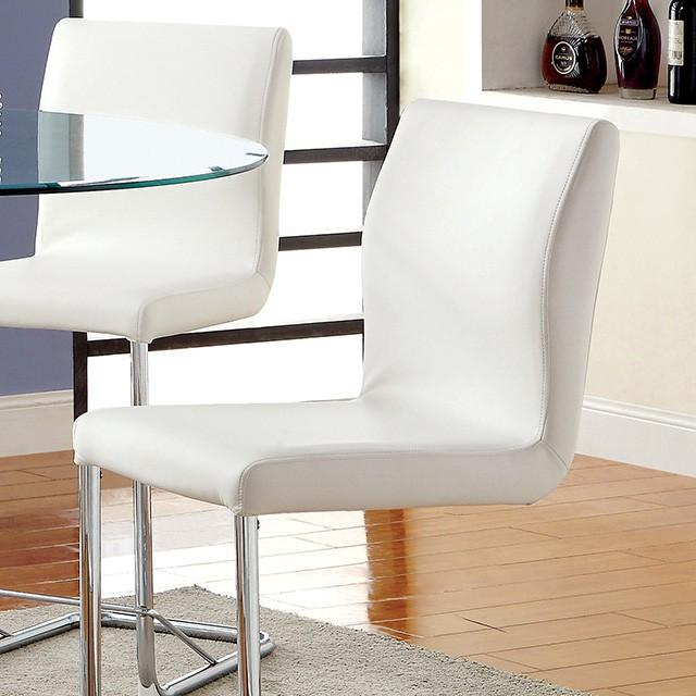 LODIA II White Counter Ht. Chair - California Furniture (Coachella, CA)