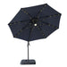 Nuti 10 Ft Round Umbrella w/ LED Light + 37" Large Base - California Furniture (Coachella, CA)