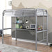 Opal Iii Black & Silver Twin Loft Bed - California Furniture (Coachella, CA)