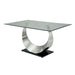 ORLA Silver/Black Dining Table - California Furniture (Coachella, CA)