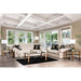 Parshall Beige W/ Gold Highlights Love Seat - California Furniture (Coachella, CA)