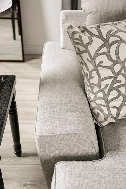PICOTEE Sofa, Light Gray/Black - California Furniture (Coachella, CA)