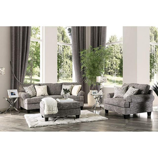Pierpont Gray Ottoman - California Furniture (Coachella, CA)