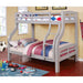 SOLPINE Gray & Oak Twin/Full Bunk Bed - California Furniture (Coachella, CA)