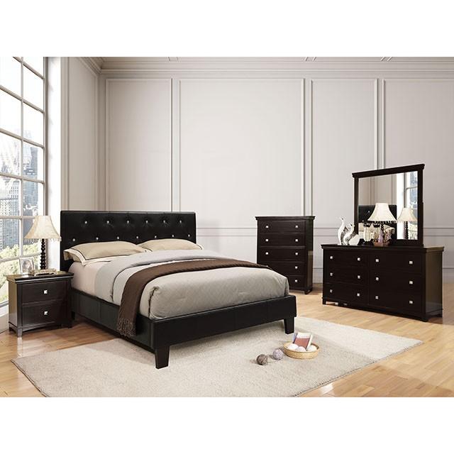 Velen Black Cal.King, E.King, Full, & Twin Bed Black & White - California Furniture (Coachella, CA)