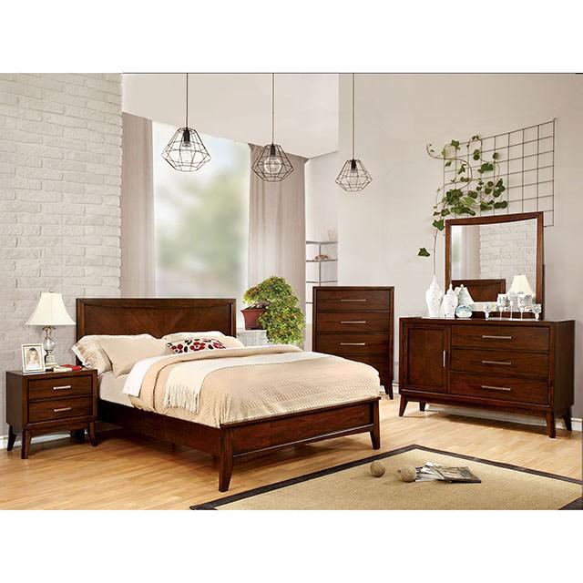 SNYDER Brown Cherry Mirror - California Furniture (Coachella, CA)