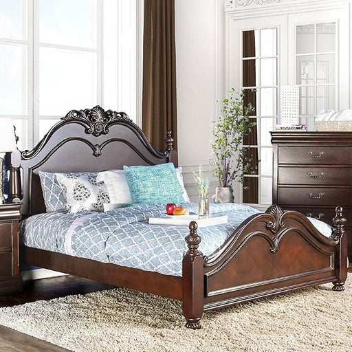 Mandura Cherry Queen Bed - California Furniture (Coachella, CA)