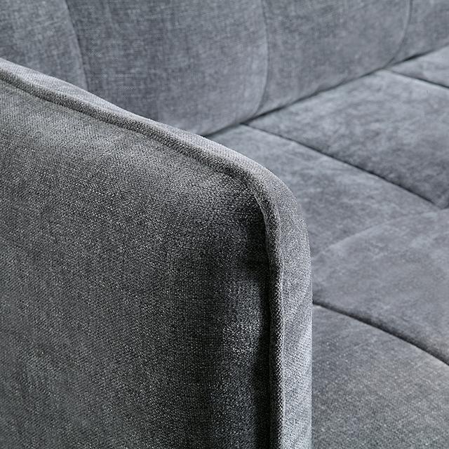 LYNDA Sofa w/ Pillows, Dark Gray - California Furniture (Coachella, CA)