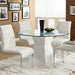 Mauna White Round Dining Table - California Furniture (Coachella, CA)