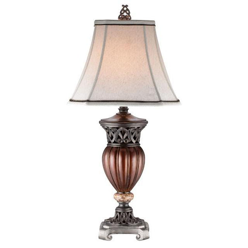 Luna Glossy Brown Table Lamp (2/CTN) - California Furniture (Coachella, CA)