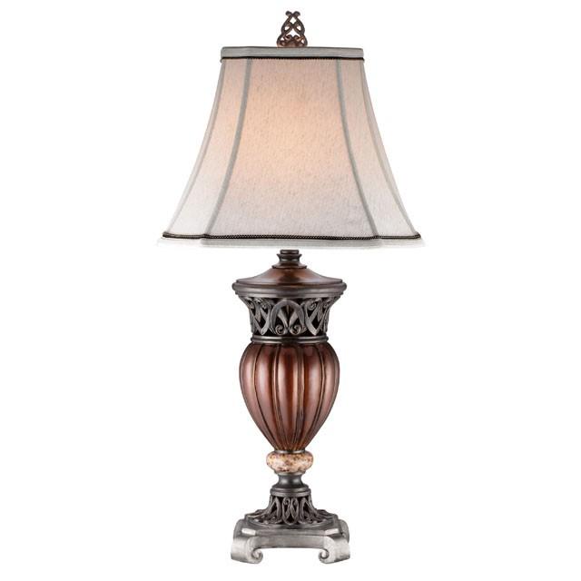 Luna Glossy Brown Table Lamp (2/CTN) - California Furniture (Coachella, CA)