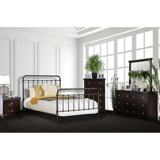 IRIA Dark Bronze Cal.King & E.King Bed - California Furniture (Coachella, CA)