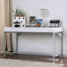 Loke White/Chrome Computer Desk - California Furniture (Coachella, CA)