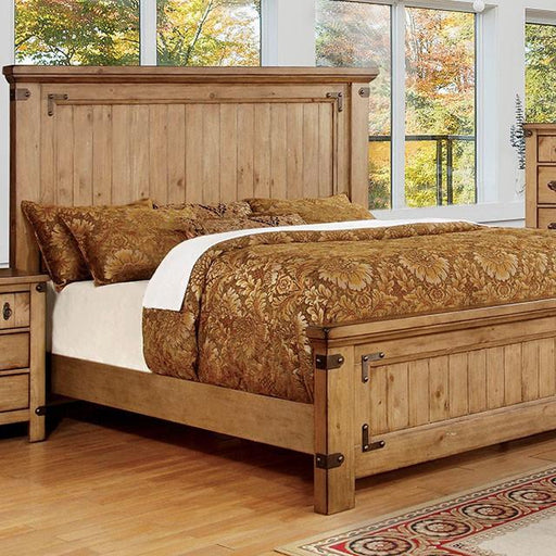 PIONEER Weathered Elm Cal.King, E.KIng, & Queen Bed - California Furniture (Coachella, CA)