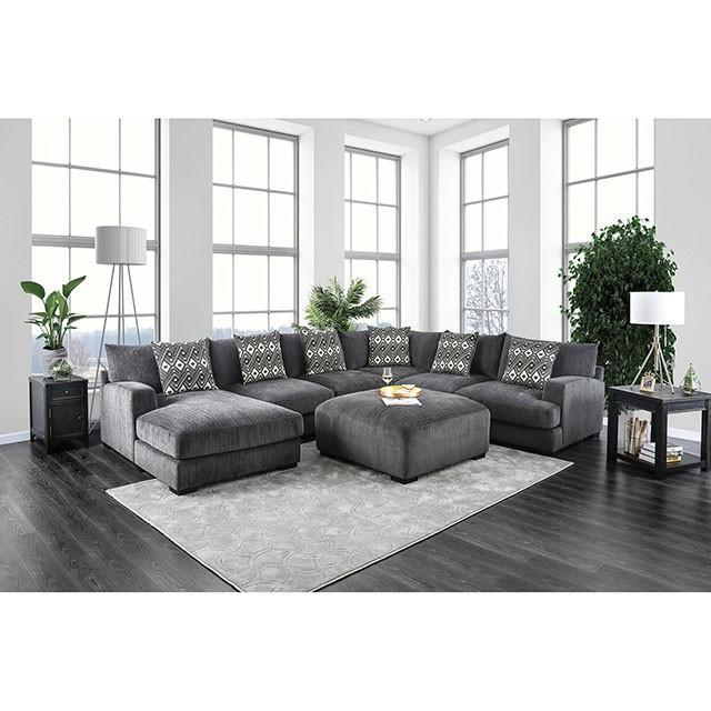 Kaylee Gray U-Shaped Sectional - California Furniture (Coachella, CA)