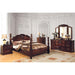 Tuscan II Glossy Dark Pine Cal.King, E.King, & Queen Bed - California Furniture (Coachella, CA)