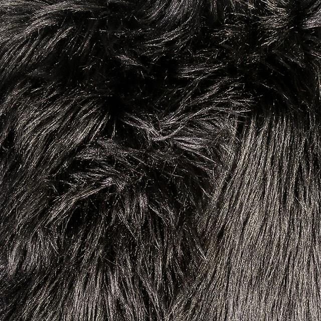 Jet Black 20" X 20" Pillow, Fur Black (2/CTN) - California Furniture (Coachella, CA)
