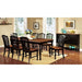 MAYVILLE Black/Antique Oak Dining Table w/ 1x18 Leaf - California Furniture (Coachella, CA)