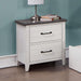PRIAM Night Stand, White/Gray - California Furniture (Coachella, CA)