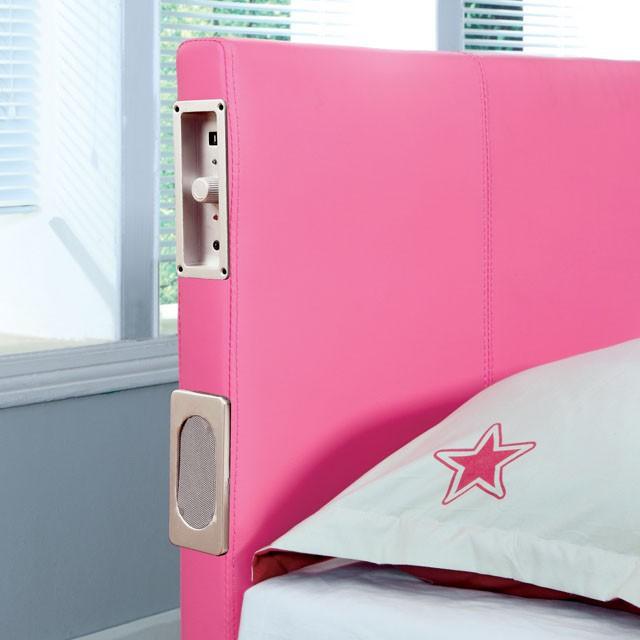 Evans Bed Espresso & Pink - California Furniture (Coachella, CA)