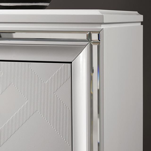 EMMELINE Night Stand w/ USB, White - California Furniture (Coachella, CA)