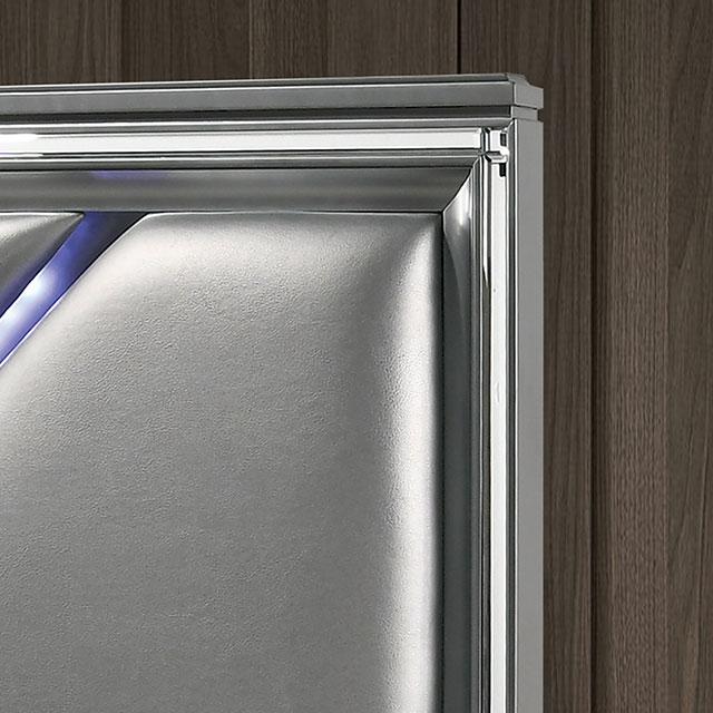 Emmeline Bed Silver & White - California Furniture (Coachella, CA)