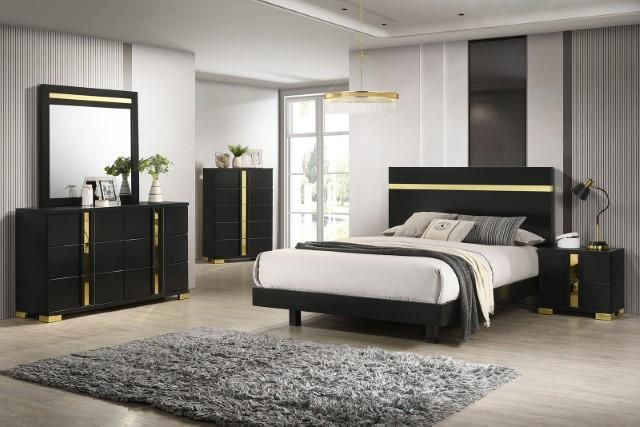 Lillestrom E.King, Queen, Full, & Full Bed Black & White - California Furniture (Coachella, CA)