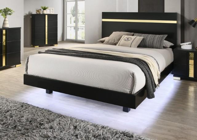 Lillestrom E.King, Queen, Full, & Full Bed Black & White - California Furniture (Coachella, CA)