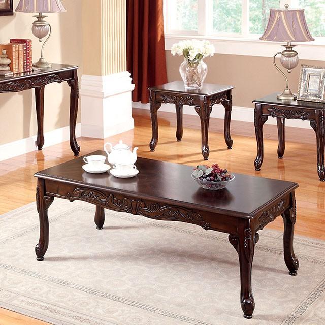Cheshire Dark Cherry 3 Pc. Coffee Table Set - California Furniture (Coachella, CA)