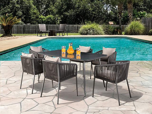 Tushari 8 Pc. Outdoor Dining Set - California Furniture (Coachella, CA)