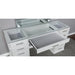 Valentina Vanity Set White & Dark Gray - California Furniture (Coachella, CA)