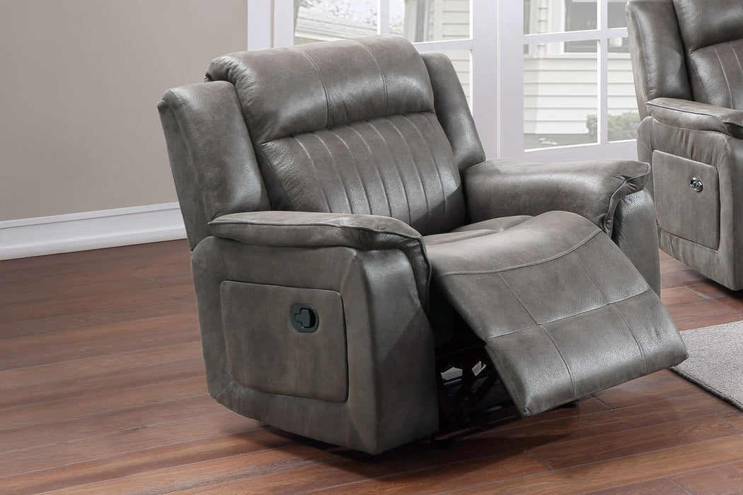 Bstfur Glider Recliner/Handle/Slate Blue in Slate Blue