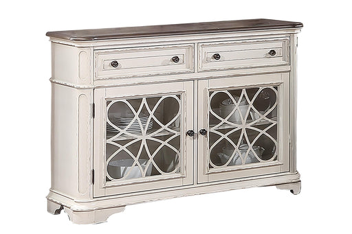 Sfvnco Server in Antique White - California Furniture (Coachella, CA)