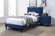 Liihcc Twin Bed in Navy Blue - California Furniture (Coachella, CA)