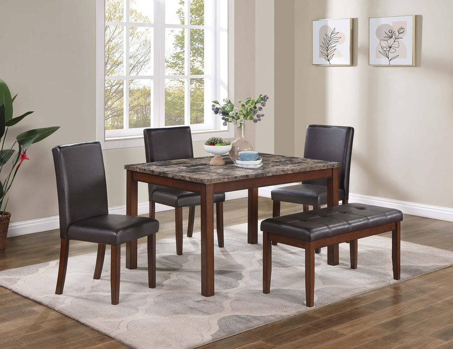Yuewoo 5-Pcs Dining Set in Cherry