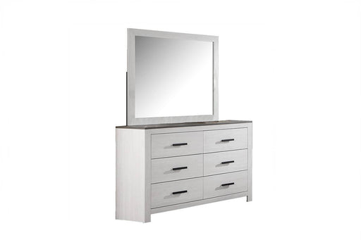 Chuint Mirror in Whitewash - California Furniture (Coachella, CA)