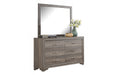 Chuint Mirror in Espresso Bonded Leather - California Furniture (Coachella, CA)