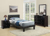 Chyuan Twin Bed in Black / Espresso - California Furniture (Coachella, CA)