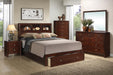 Liihfd Mirror 45" X 35"H in Brown Cherry - California Furniture (Coachella, CA)