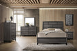 Liihfd Queen Bed/Pu Foil Grey in Foil Grey - California Furniture (Coachella, CA)