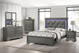 Liihfd Queen Bed in Gray / Dark Gray - California Furniture (Coachella, CA)