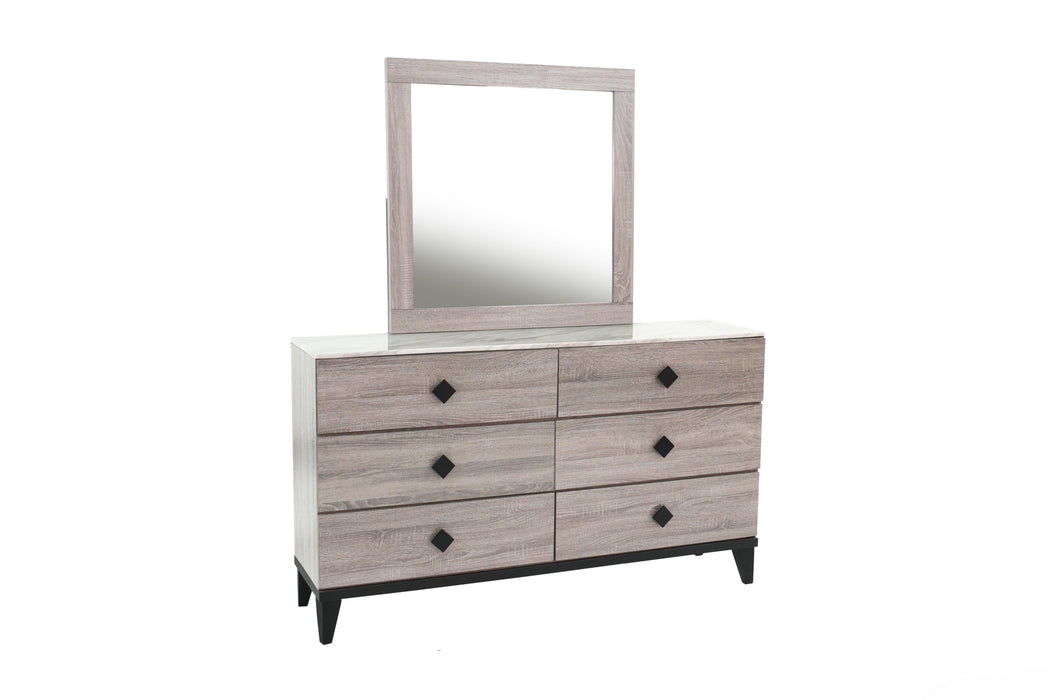 Liihfd Mirror in Foil Cream - California Furniture (Coachella, CA)