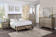 Mcraft Easter King Bed in Antique Silver - California Furniture (Coachella, CA)