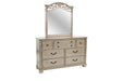 Mcraft Mirror in Antique Silver - California Furniture (Coachella, CA)
